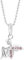 Collier En Argent Pour Enfant Avec Pendentif Ange Gardien Et Cristaux Roses