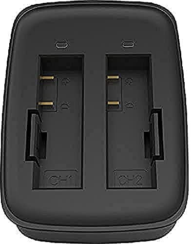 Rollei Externes Ladegerät AC 530/630 - external Charger für Rollei Actioncam 530 / 630, inkl. 2 aufladbarer Lithium-Polymer-Akku - Schwarz