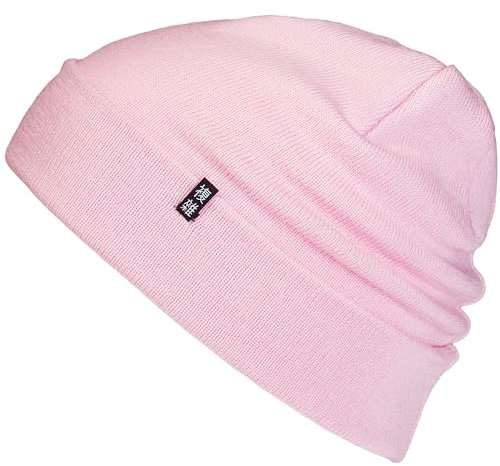 Enter the Complex® Merino Wool Hat, Slouch Beanie, 100% Merino Wool, Women and Men, Rose