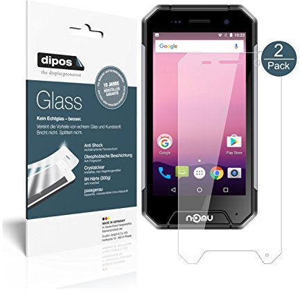 dipos 2x Displayschutzfolie 9H klar für Nomu S30 Mini