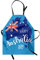ABAKUHAUS Australian Party Kochschürze, Zu Dem Australischen Tag Quote Mit Der Flaggen Karte In Den Blautönen, Höhenverstellbar Klare Farben ohne verblassen, Hellblau Blau