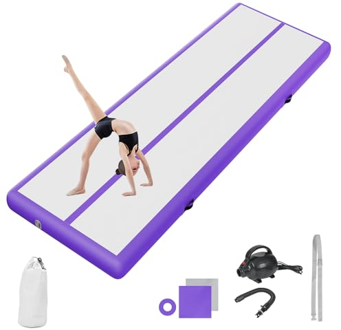 airtrack matte mit elektrischer Luftpumpe 20cm hoch 4M Tumbling Matten Aufblasbare turnmatte Matte gymnastikmatte Yogamatte Camping Trainingsmatte