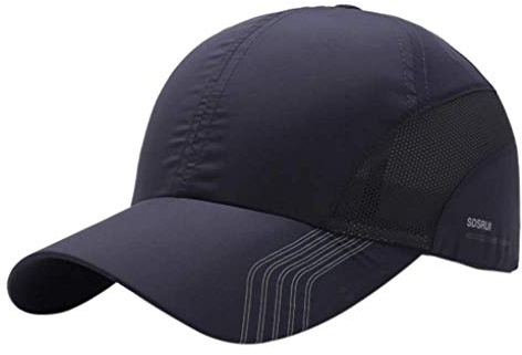 CLAPE Quick Dry Running Cap Sommer Mesh Kappe Herren Damen Atmungsaktiv Leicht Basecap Sonnenschutz Baseballkappe