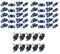 Hilitand Lot de 10 soupapes d’accélérateur 6 mm + 40 raccords rapides à air Push 6 x 4 mm