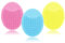 Silicone Face Scrubbers Exfoliator Brush-Facial Cleansing Brush Pad Value 3 6 9 Pack, Scrub Scrubby Pore Blackhead Removing Exfoliating-Unique Women (Mixed Color, 3 Count (Pack of 1))