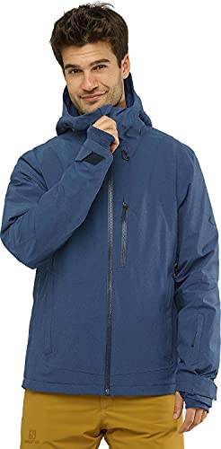 Salomon Untracked Herren-Jacke, Dark Denim/Heather, Größe S
