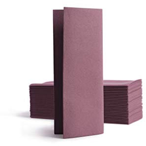 Alvotex CHIC Airlaid 50 Servietten, 1/8 Falten Stoffähnlich, hochwertige Einwegserviette, 32x40 cm, Pflaume