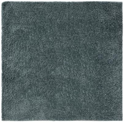 benuta Basic Hochflorteppich Soho - blau 200x200 cm - Kuschelig Weicher Teppich im Minimalistischen Look - Pflegeleicht - Fußbodenheizung Geeignet