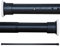 Tringle De Rideau De Douche Extensible Sans Perçage 310-360CM Acier Au Carbone Noir Tringle A Rideaux Vêtements Télescopique Barre A Tension Pour Salle De Bains Fenêtre Cuisine Armoire