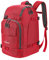 Unigear Skischuhtasche mit Helmfach und Rucksackgurten, Skirucksack Skischuhrucksack mit Helmtasche, Skitasche Siksack für Skistiefel, Schlittschuhe, Snowboard, Inline-Skates (Rot)