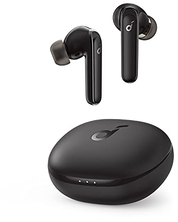 Soundcore by Anker P3 Auricolari Bluetooth Cancellazione Rumore Attiva Multimodalità, Cuffie Bluetooth, Bassi Potenti, 6 Mic, 50 Ore, Ricarica Wireless, App Gaming Modalità, Suono Personalizzato(Nero)