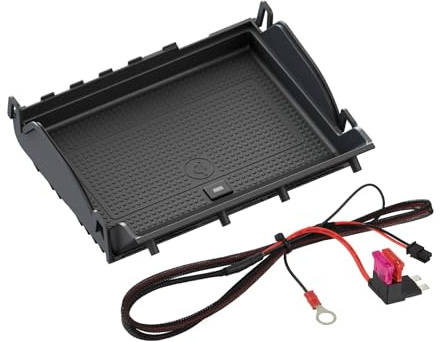 INBAY 10W Handyhalterung Auto Ablagefach Induktiv/Kabellos passend für Skoda Octavia (5E) 02/2013-01/2020 - Autohalterung Zubehör Innenraum - Qi