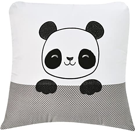 sei Design Deko-Kissen Kinder, Kissen mit Füllung & Kissenbezug für Kinderzimmer Panda Sofa-Kissen