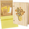 LIVAIA Besondere Danke Karte Holz: Bambus Karte Dankeschön mit Einlegepapier und Kuvert – Dankeschön Karte Danke – Danke Karten Set – Vielen Dank Karte Thank You Card