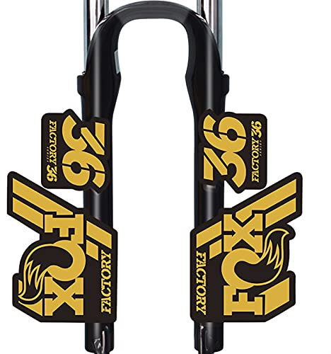 BINGYUAN Fahrradgabel Aufkleber F-o-x 36 Vordere Gabel Aufkleber Fahrrad Mountainbike Vordere Gabel Aufkleber Mit Demselben Fahrrad Vorderkabel Aufkleber (Color : Golden)