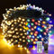 Qedertek Luces de Navidad - 20M 200 LED Cadena de Luces, Guirnalda de luces 11 Modos, Luces Blanco Calido & Colores Decoración de Hadas, Iluminación de Navidad de Interior para Arbol de Navidad, Boda