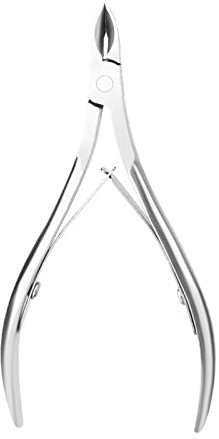 GHEART Ciseaux à Cuticules, Coupe-Cuticules, Ciseaux à Ongles Professionnels, Peaux Mortes et Cuticules pour Pédicure, Manucure, Peau Morte Pied et Main, Argent (1 pièces)