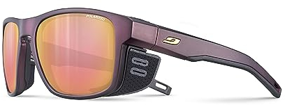 Julbo Unisex Shield M Sunglasses, Burgunder/Gold, Einheitsgröße