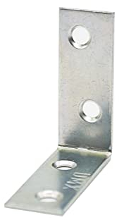DOJA Barcelona | Squadrette Angolari | 20pz | 30x30x14mm | Spessore 1,5 | Acciaio Zincato | Angolari Metallo per Legno | Fissaggio Staffe Angolari | Staffe Angolari per Legno Mobili, Mensole, Armadio