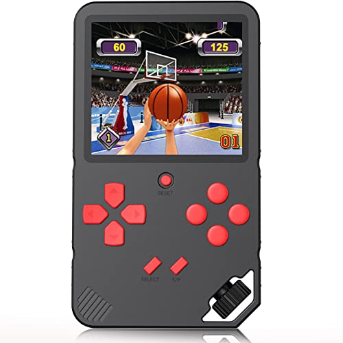 ZHISHAN Console di Gioco Portatile per Bambini con 220 Videogiochi Classici Integrati 3.0 LCD Schermo Sistema di Gioco Elettronico Ricaricabile per Adulto Compleanno e Regalo di Natale