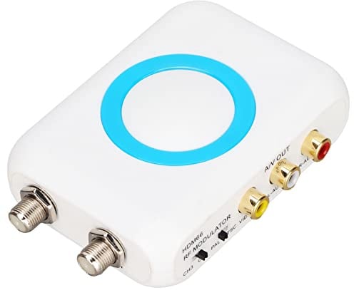 HF Modulator, HD Multimedia Schnittstelleneingang, AV Ausgang, HF Ausgang, Unterstützt NTSC und PAL TV Formatausgang, Klares Bild Plug and Play, AV Demodulator für Fernsehgeräte, Computer