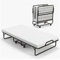 GOPLUS Gästebett klappbar 96×190cm, Klappbett mit Matratze aus Schaumstoff, Metallrahmen, Universalrollen, Einzelbett klappbar für Gästezimmer, Büro & Wohnzimmer (96×190cm)