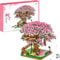 Mini Cherry Blossom Tree House Bonsai Building Kit, 2138 Pcs Mini Bricks Cherry Bonsai Tree Bricks Model Set, DIY Botany Collection Deco Gift, Gift for Kids and Adults