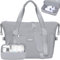 JUYANO Reisetasche Damen Sporttasche Faltbare Handgepäck Tasche Groß Weekender Bag Schwimmtasche Wasserdicht Travel Bag Duffle Bag mit Kulturtasche Schuhfach für Reise Gym Flugzeug