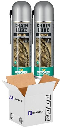 KIT TAGLIANDO Lubrificante per catene Compatibilità RACING Chain Lube Spray lubrificante per catene 500 ml (2 unità da 500 ml)