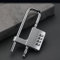 Adjustable Extended U Shaped Lock,Adjustable Lock File Cabinet Wardrobe Door Handle Mechanical Password Padlock(Silver)
