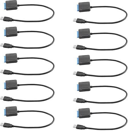Hundnsney 10X A USB 3.0 2.5/3.5 Disco Duro Ssd Disco Duro Adaptador de Línea de Cable Convertidor