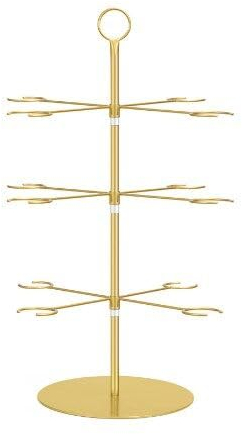 SunshineFace Champagne Tower Stand, 3 Tiers Cocktail Tree Stand Champagne Glass Holder Stand for Drinks 12 Holders Champagne Wall Holder for Wedding Birthday Party