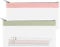 2 Stück Transparente Federmäppchen, Kapazität Federmäppchen, Mäppchen Durchsichtig Federmäppchen mit Reißverschluss, Fresh Stiftetasche, Portable Mäppchen für Schule Bürobedarf Reise (Rosa&Grün)