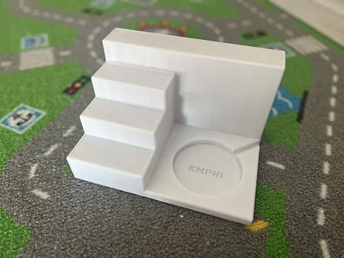 Shelf/Docking Station for Your Toniebox, Figure Storage for Tonie Box for Order and Overview in the Children's Room, Holder with Magnetic Strips (White)