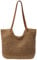 Strandtasche Strohtasche Tote Bag Für Damen, Sommer Stroh Handtasche Umhängetasche Korbtasche Groß Schultertasche Tragetasche, Boho Gehäkelte Shopper Tasche Für Reisen Einkaufen Urlaub(Stil C)