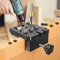 Ovshnrr Dima per Fori a Tasca Kit di Dima per Spinatura Legno Guida di Foratura per Angolo Posizionatore Localizzatore di Fori Obliqui Carpentieri Guida di Perforazione Regolabile