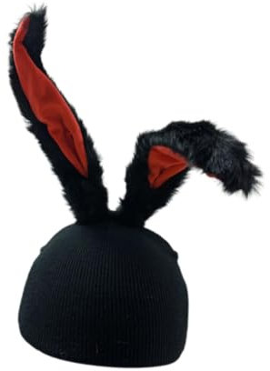 Harilla Schnee-Skihelm-Überzug, Skihelm-Dekoration, Outdoor-Sport, warm, lustig, Snowboard, waschbar, Dekor, Winter-Strickmütze, Schwarz