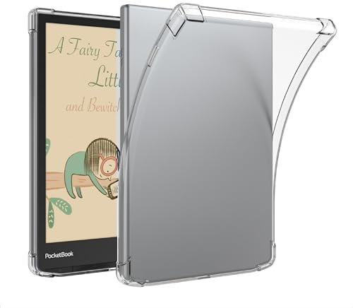 GIOPUEY Coque pour Vivlio InkPad 4, Coque arrière en TPU Souple, Housse Mince, Protection Airbag Étui Compatible avec Vivlio InkPad 4-Transparent
