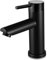 SHINEOFI Robinet De Salle De Bain Pandaille Inoxydable Mitigeur à Support Tuyaux Interface De Robinet Monotrou Design Élégant