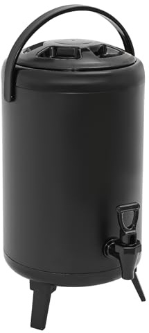 DJOAIUYF Distributeur de boisson isolé, récipient isotherme de 10 l, distributeur de boissons froides 4-8 h, distributeur de boissons en acier inoxydable 110 ℃ avec robinet à ressort, carafe à café