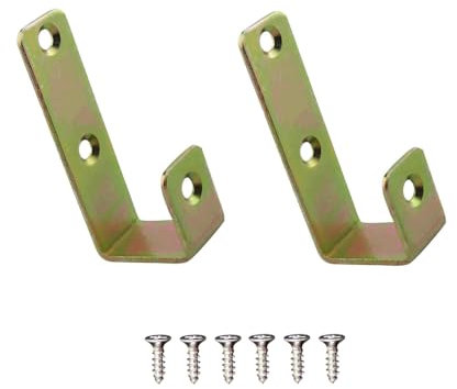 (27 staffe colorate in zinco) in ferro per letto a castello, ganci angolati rivestiti in PVC, accessori per appendiabiti per letto a soppalco, decorazione per letto e scaletta a castello per camper