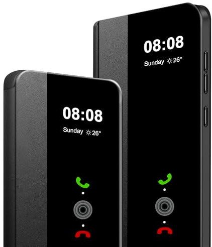 für Samsung Galaxy S24 Handyhülle S View Flip Case, Stoßfest Spiegel Dünn Flip Weichem PC Tasche für Samsung S24, Clear Smart View Silikon Durchscheinend Hülle