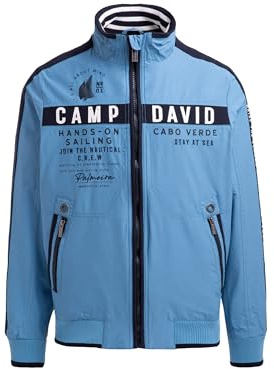 Camp David Herren Blouson mit Logo-Tapes und Artworks