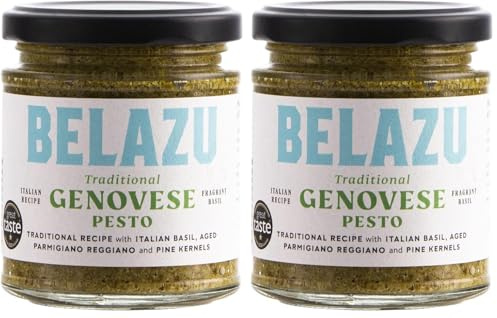Belazu Traditional Genovese Pesto, 165g (Pack of 2)