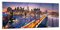 Panorama Bilder auf Glas 100x40cm Glasbild Usa amerika new york manhattan Groß Wanddeko Bild im Glas Schlafzimmer Küche Wandbilder Dekoration Wohnzimmer Modern Wand Kunstdruck Art GAB100x40-2820