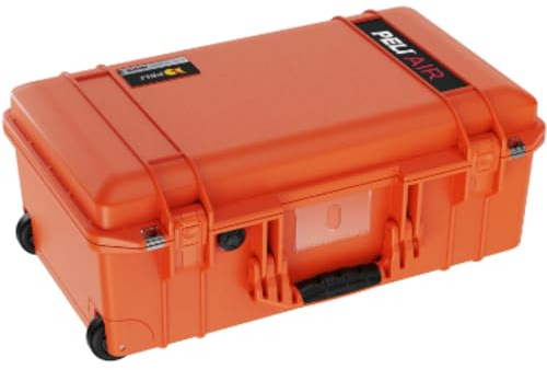 PELI 1535 Air Leichter Reisekoffer für Verlässlichen Schutz von Kamera Equipment, Wasser- und Staubdicht, 27L Volumen, Mit Schaumstoffeinlage, Farbe: Orange