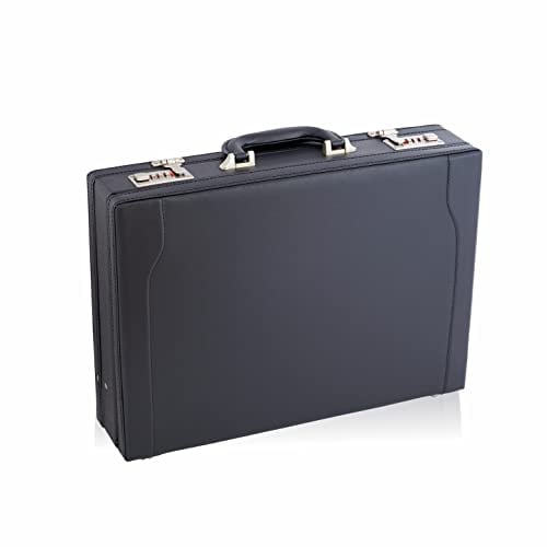 TASSIA Business-Aktenkoffer Aus PU In Lederoptik, Attachékoffer Dehnfalte, Dokumententasche, Laptoptasche