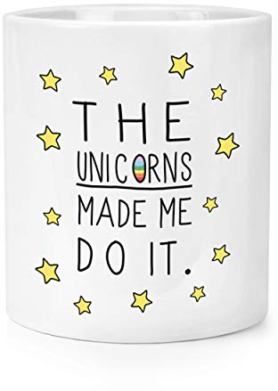 The Unicorns Made Me Do It Makeup Brush Pencil Pot