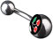 viva-adorno 1 Stück Bauchnabel Piercing Banane 316L Chirurgenstahl 20 Verschiedene Motive Z380, S14 Kirschen schwarz