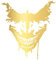 Finest Folia Adesivo Joker K076 oro metallizzato 10 x 10 cm